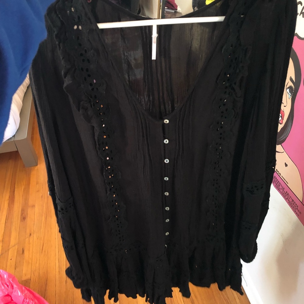 free people black dress/tunic